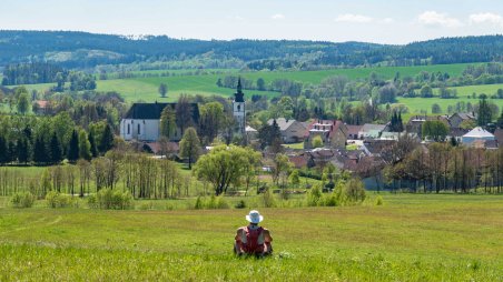 Výhled na Staré Město pod Landštejnem