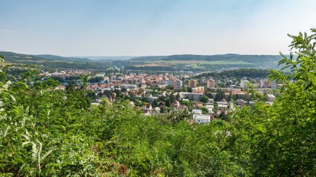 Výhled na město Beroun od kaple Panny Marie Bolestné